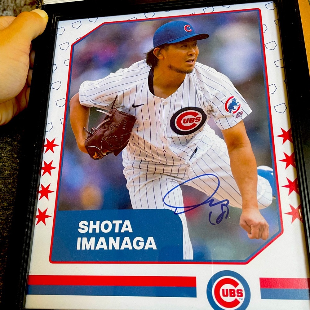 Shota Imanaga Signed 8x10 Chicago Cubs Photo – Original Autograph